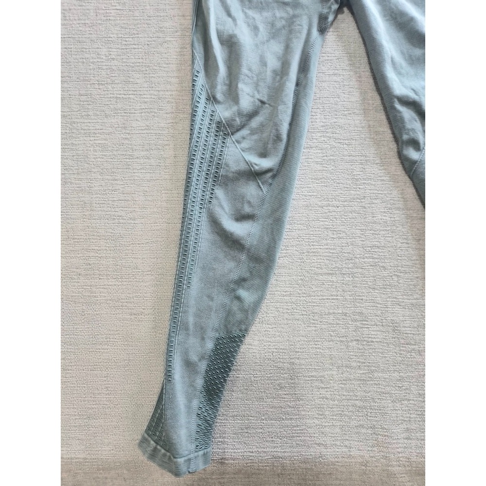 Fabletics High Waisted Seamless Leggings Womens Small Gray Ribbed Texture Detail - Picture 3 of 12